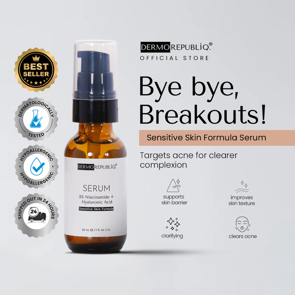 Dermorepubliq 5% Niacinamide + Hyaluronic Acid Sensitive Skin Formula Serum