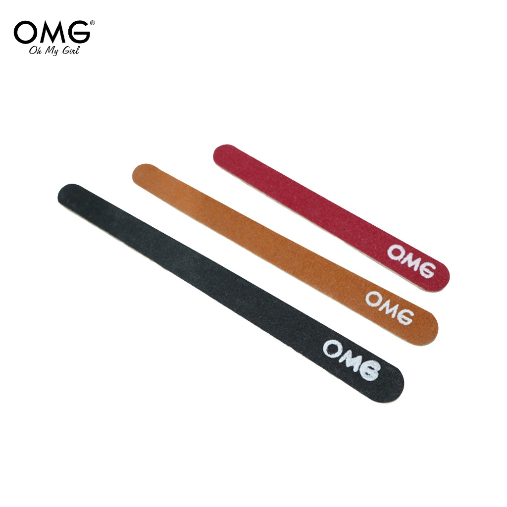 OMG Emery Board File – 3 Pieces for Manicure and Nail Care