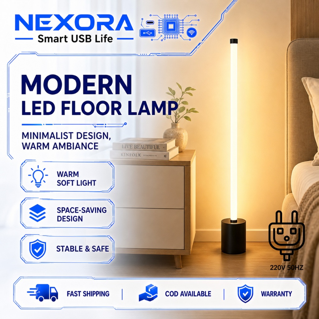 Vertical floor lamp living room corner bedroom sleeping room atmosphere bedside warm light lamp