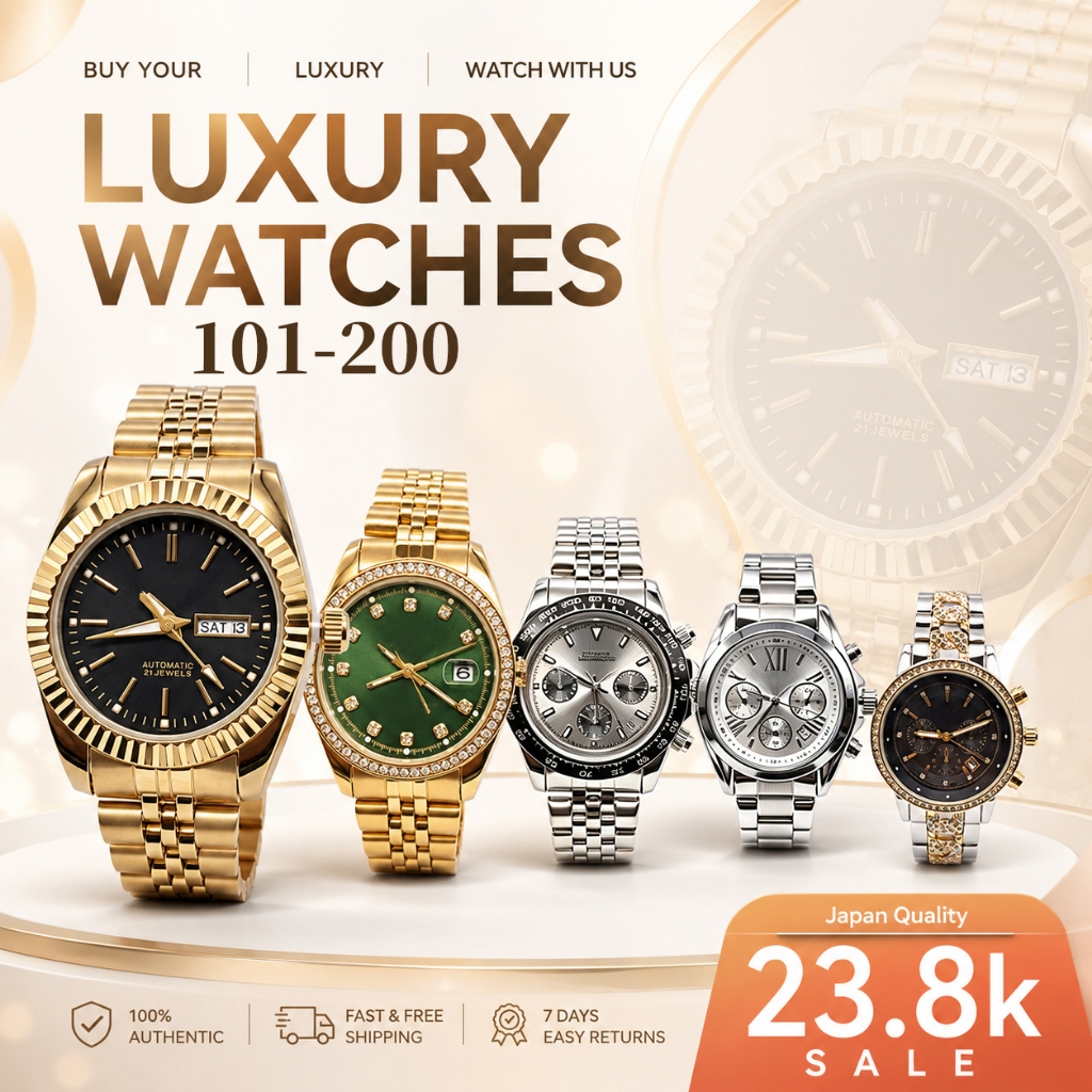 B2-Sweet JNJ FASHION LIVE PROMO ONLY Japan Quality/MVT Stainless Steel Luxury Watch For Women/Men