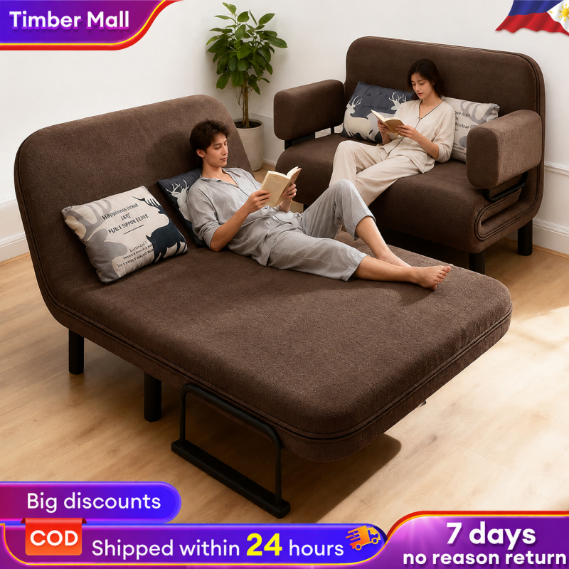 Folding Sofa Bed Multi functional Sofa Free Pillow Lazy Sofa Reclining backrest sofa Washable Sofa