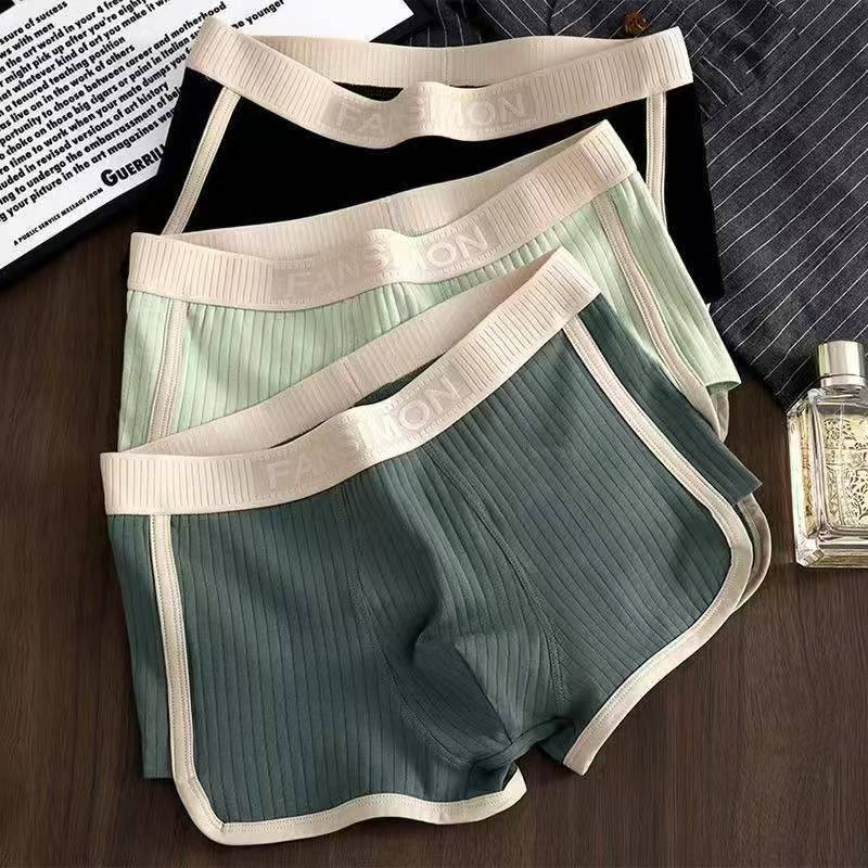 NEW ARRIVAL 3PCS COTTON GOOD QUALITY BOXERS FOR MEN SOFT AND COMFY BOXERS