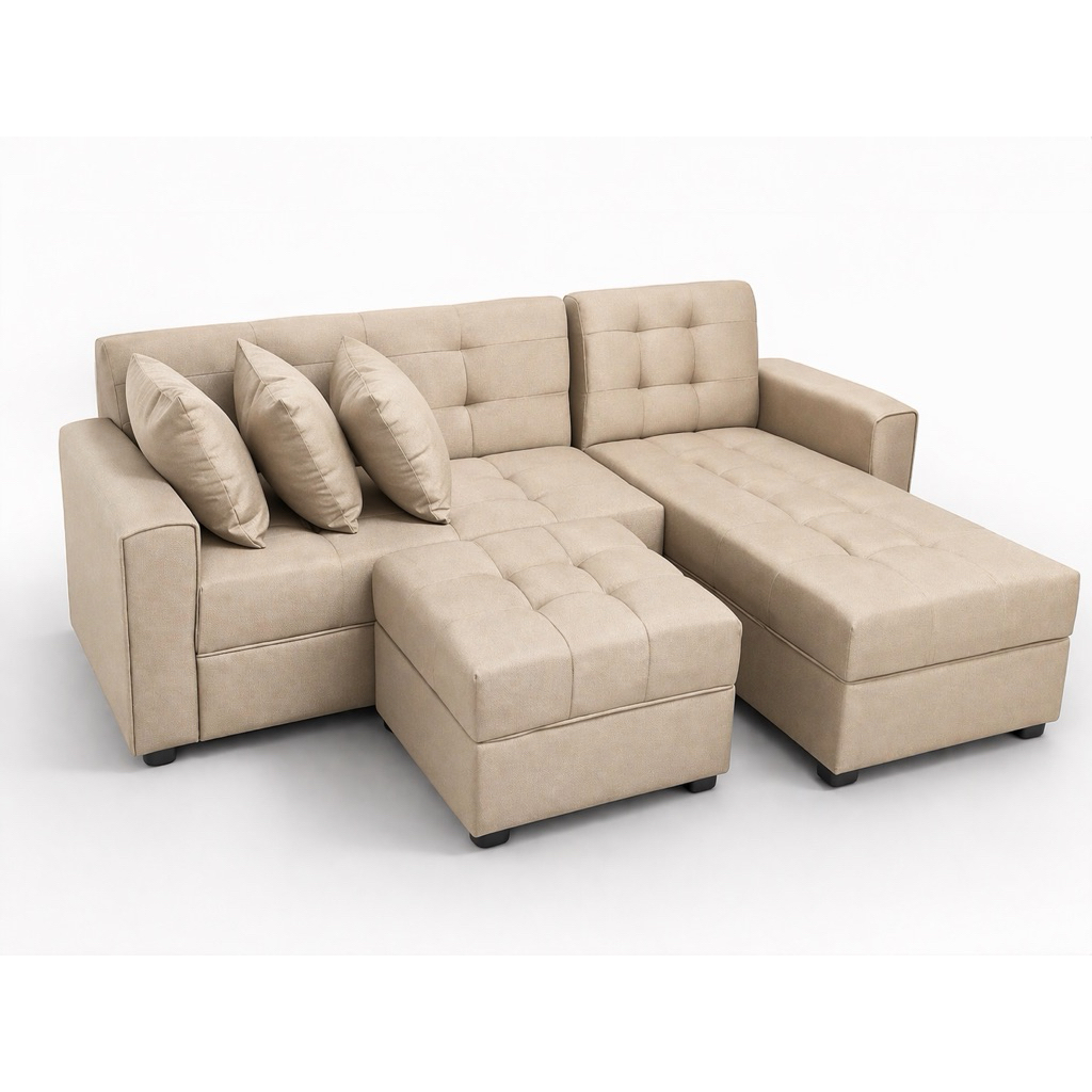 LSHAPE V1 FABRIC WITH 3 pillow