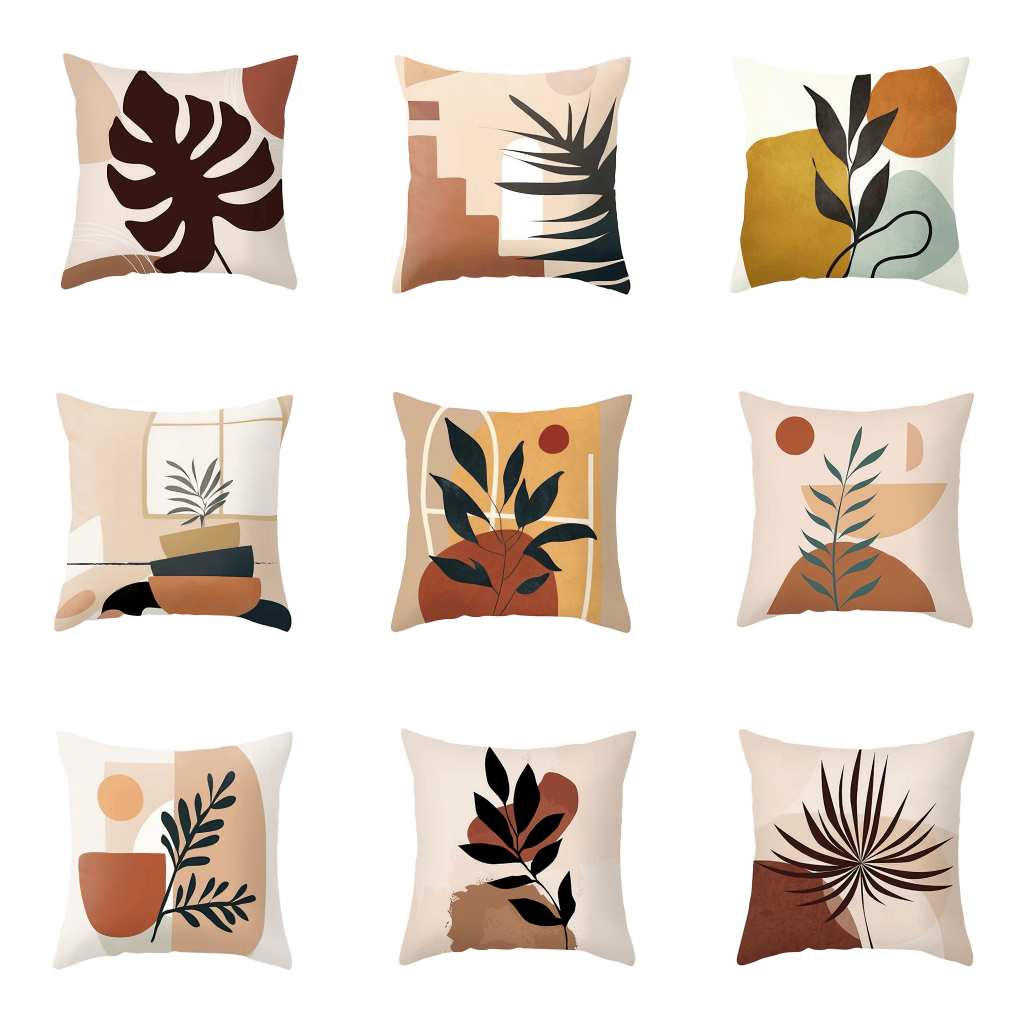 [CASE ONLY] Digital Printed Plush Throw Pillow Case zipper Sofa Cushion Cover 16x16 18x18 20x20