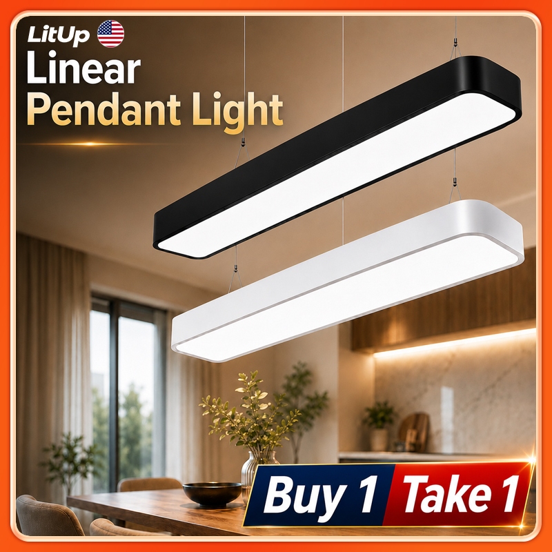 LitUp Modern Linear Light Chandelier Ceiling Light Led Strip Light Pendant Light Home Office Lamp