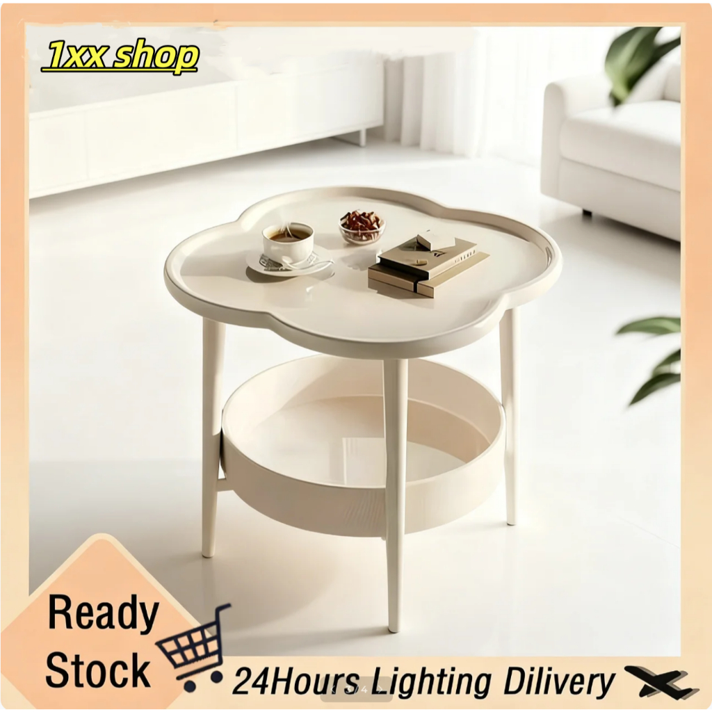 1xx Nordic Coffee Table Sofa Side Table Double Layer Corner Tea Table Bedside Table Living Room
