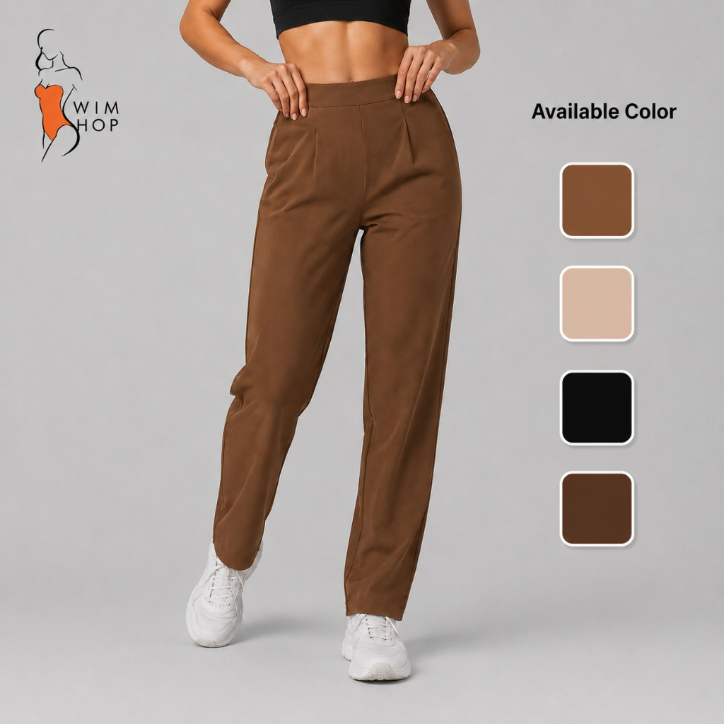 SS Lyka Trousers Highwaist with Pocket & Belt holder Pants