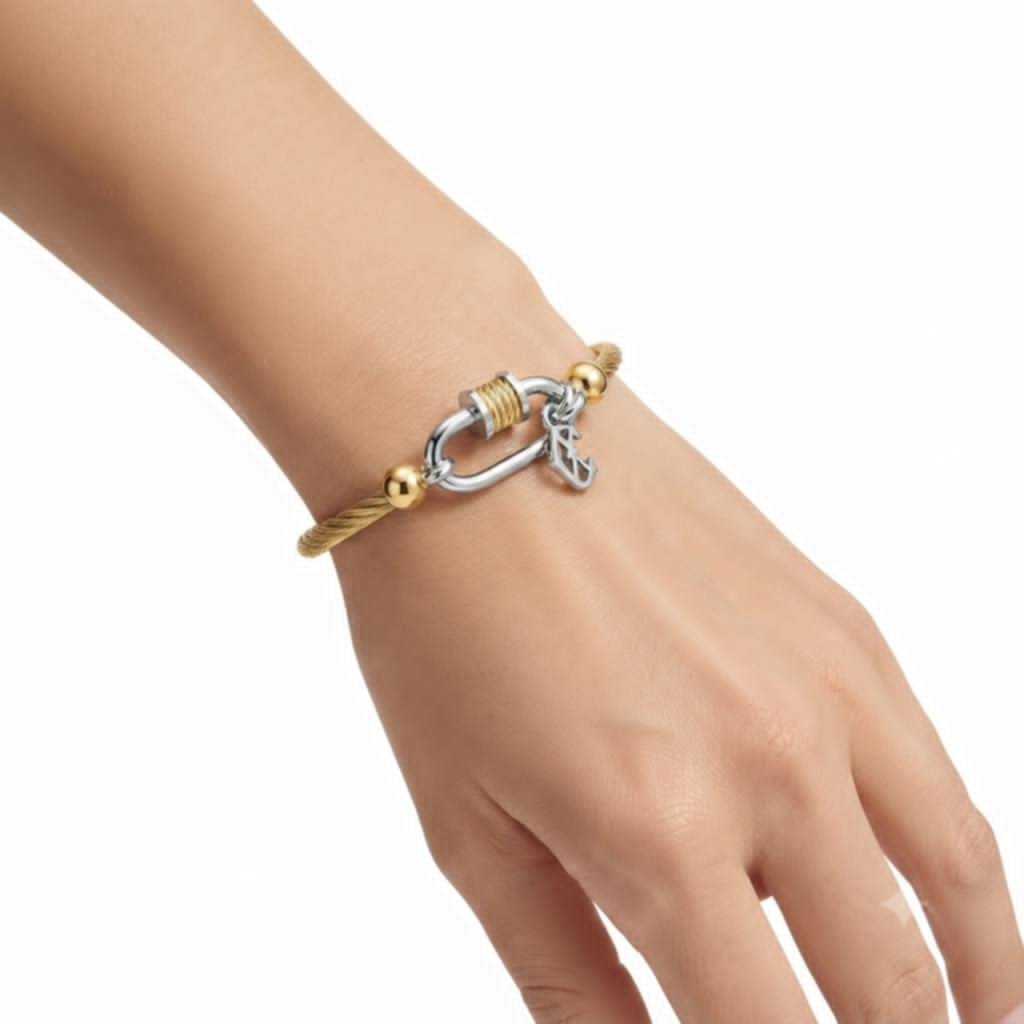 New Stainless Steel Bangle for Men and Women 19cm (No Box)(Q0004)