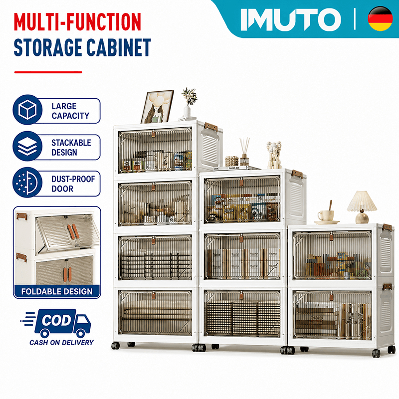 IMUTO [BUY1TAKE1] Foldable Cabinet For Kitchen Durabox Bedroom Drawer Cabinet Wardrobe Storage Box