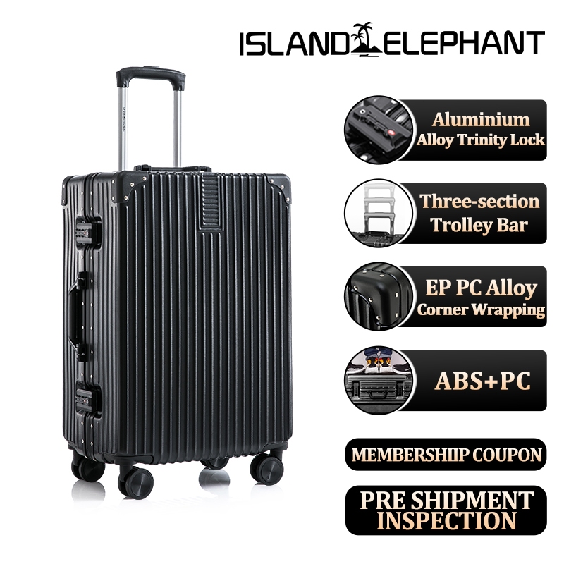 ISLAND ELEPHANT Aluminum Luggage Travel Bag Suitcase Hand Carry Luggage