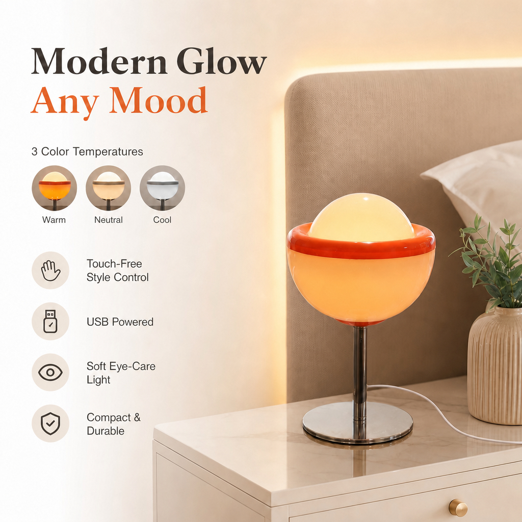 Cream Style LED Desk Lamp Desk Living Room Coffee Table Bedroom Decorative Lamp LED Night Light