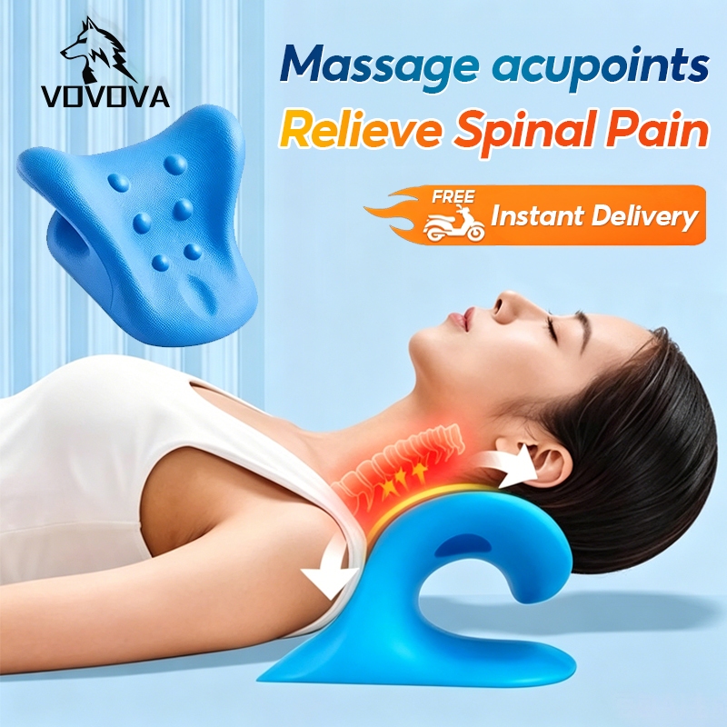 VOVOVA Neck Massage Pillow Cervical Shoulder Stretcher Relaxer Spine Correction Home Rest Pillow