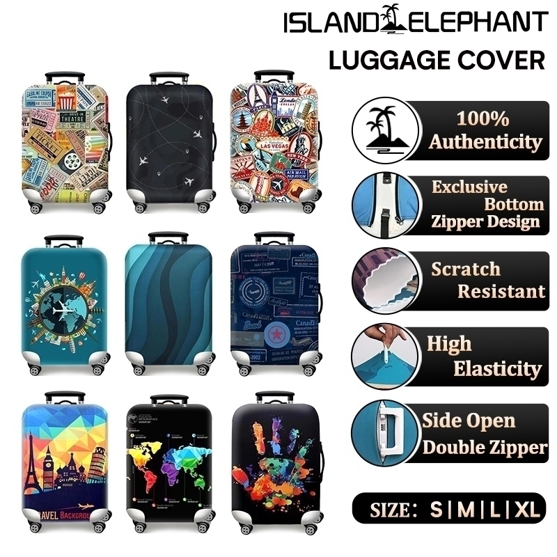 ISLAND ELEPHANT Luggage Cover Protector 20-32 inch Dustproof Anti Scratch Thickened