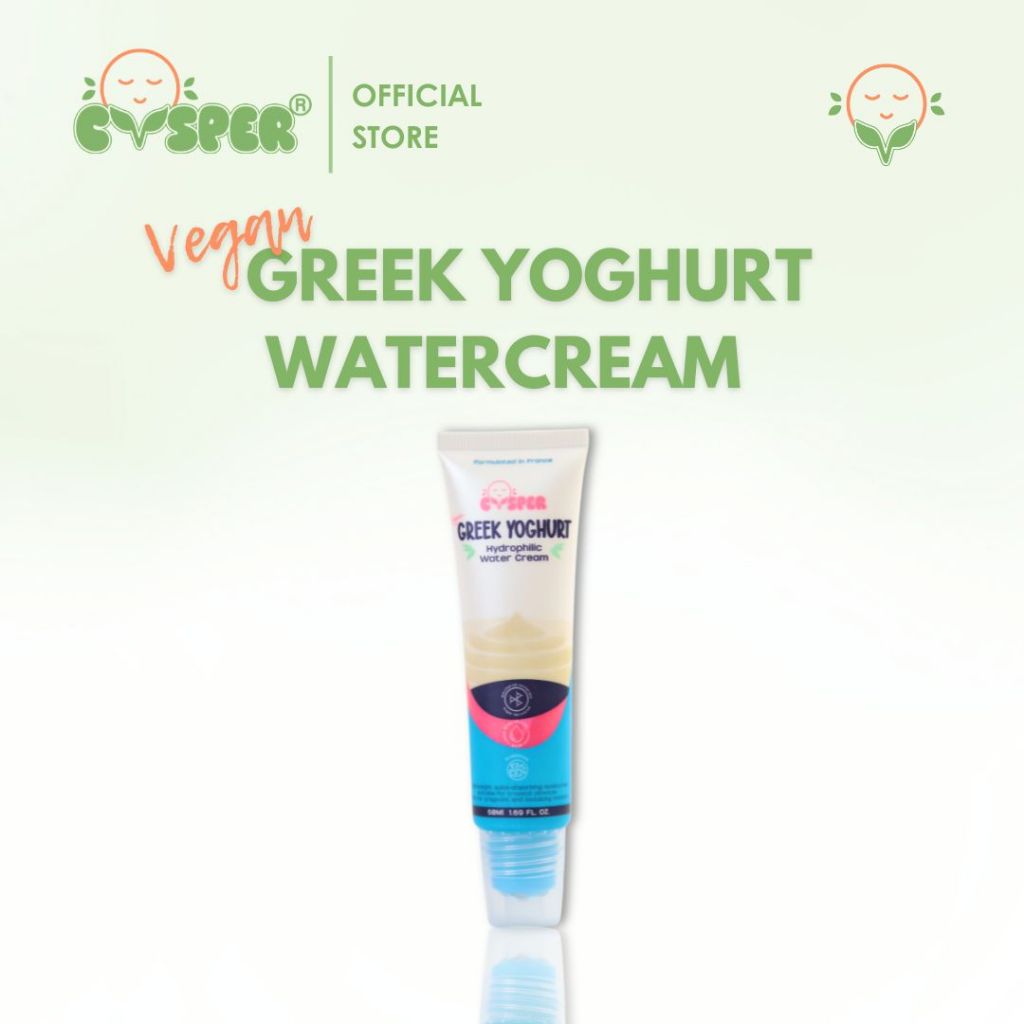 CVSPER Vegan GREEK YOGHURT Hydrophilic Water Cream - Suitable for All Skin Types