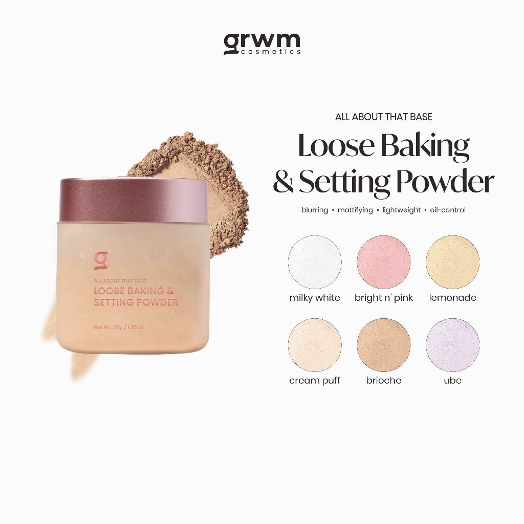 GRWM Cosmetics All About that Base Powder Rush Loose Baking & Setting Powder 30g [oil-control]