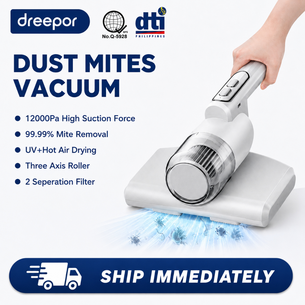 Dreeporliving Dust Mite Vacuum Cleaner Wireless bed Vacuum Cleaner UV Sterilization Mite Remover
