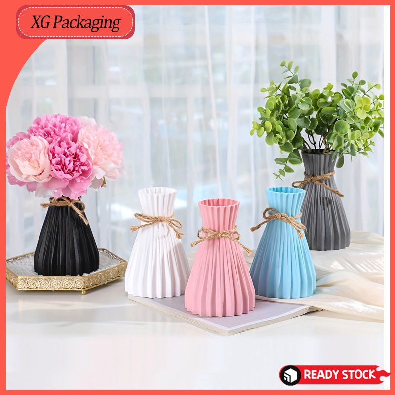 [COD] Pot Flower Pot Artificial Flower Vase Home Decoration Garden Decoration Artificial Plant