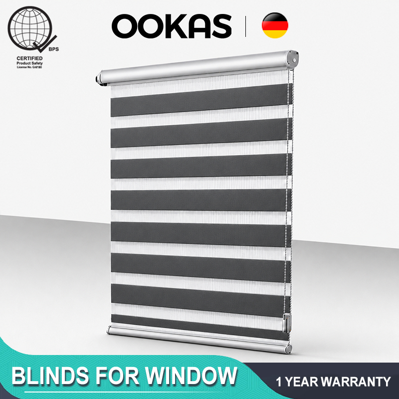 OOKAS Modern Korean Blinds For Window 60/80/100/120/140 Blackout Curtain For Window Blinds Roller Up