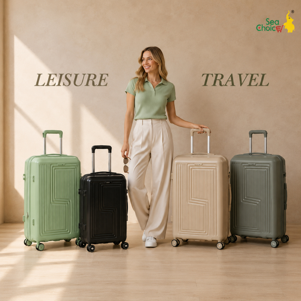SEACHOICE Expandable 20In Cabin Suitcase Hard Shell PP Lightweight Carry-on Luggage Durable TSA Lock