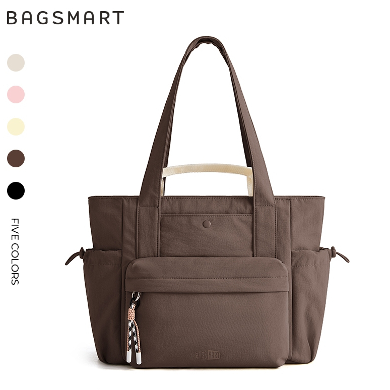 BAGSMART 14" Laptop Large Tote Bag Lightweight Handbag Waterproof Shoulder Bag for Commute Travel