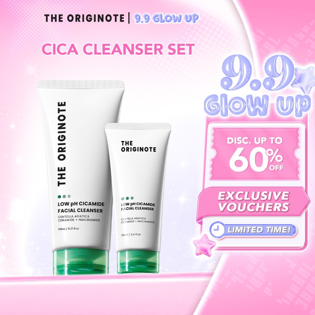 [TRAVEL & BIGGER SIZE] The Originote Cicamide Facial Cleanser 70ml / 150ml – Low pH Cicamide Bright