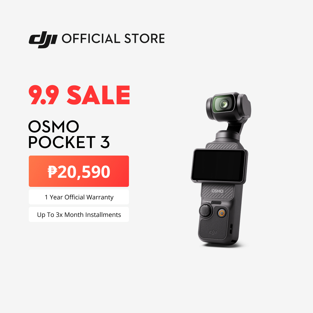 DJI Osmo Pocket 3 - Handheld 1-Inch CMOS & 4K/120fps | 2-Inch Rotatable Screen