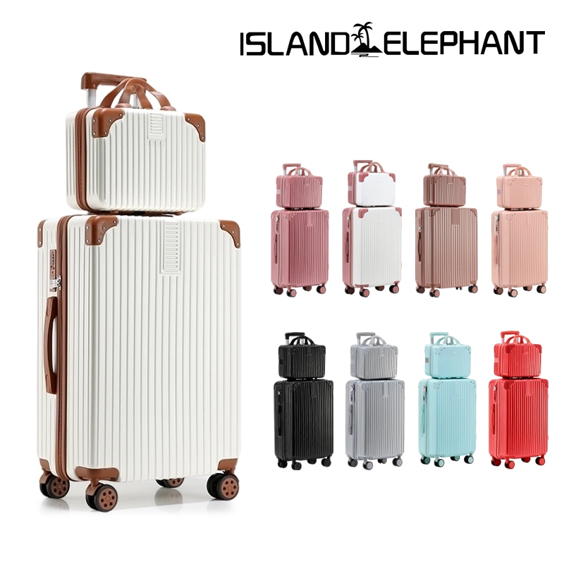 ISLAND ELEPHANT Free 14inch Luggage Travel Bag With USB Port Cup Holder