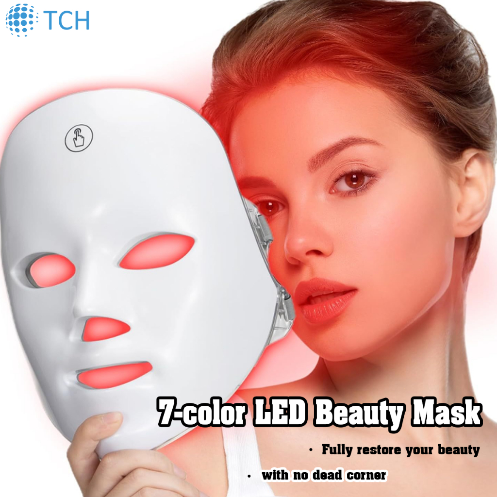 7-Color LED Light Therapy Mask – Skin Firming & Anti-Aging Facial Beauty Device