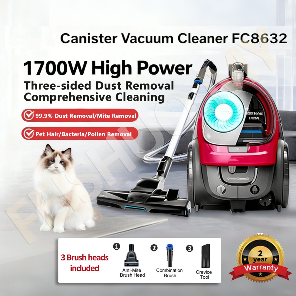 FC8632/83 5000 Series Vacuum Cleaner for Home 1700w 360AW with 1.5L Dustbin