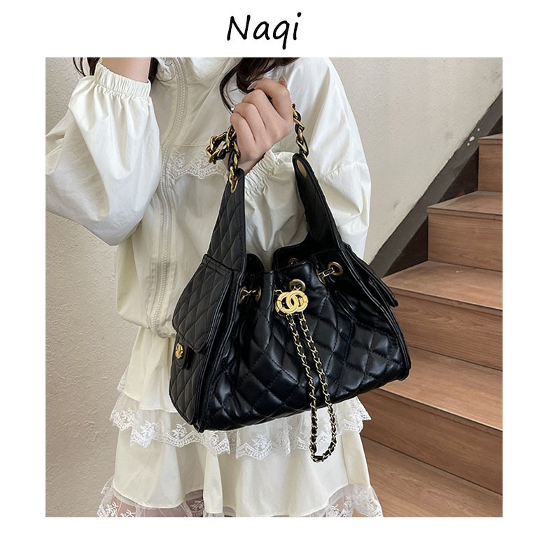Bucket bag underarm bag single shoulder handbag hippie small bag