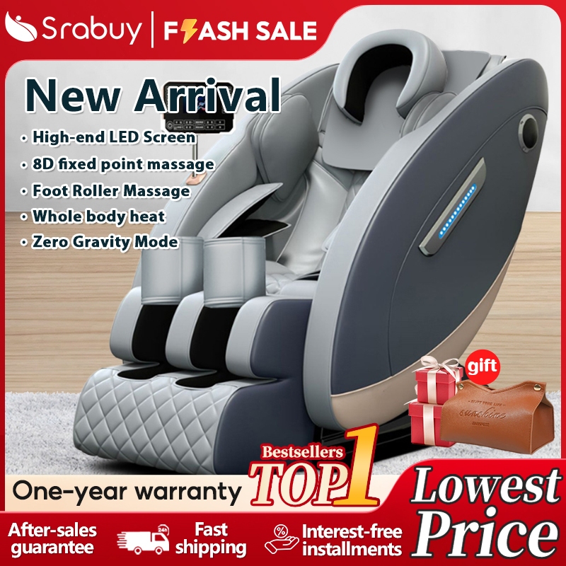 Srabuy PR70 Massage Chair for Whole Body Machine LCD Touch Screen Ai Intelligent Chip Office