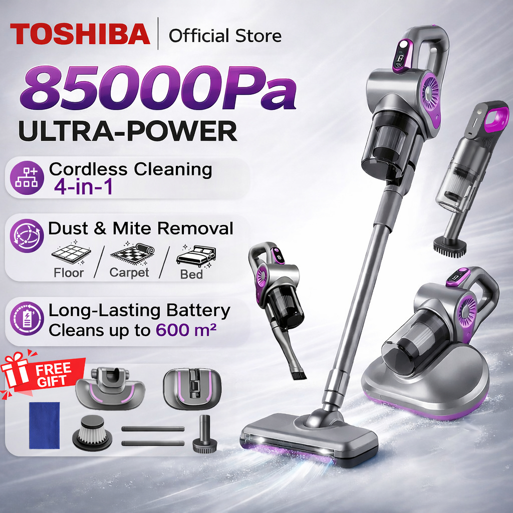 Cordless Vacuum Cleaner For Home 4 IN 1 with Powerful Inverter Motor and 85000 Power Suction