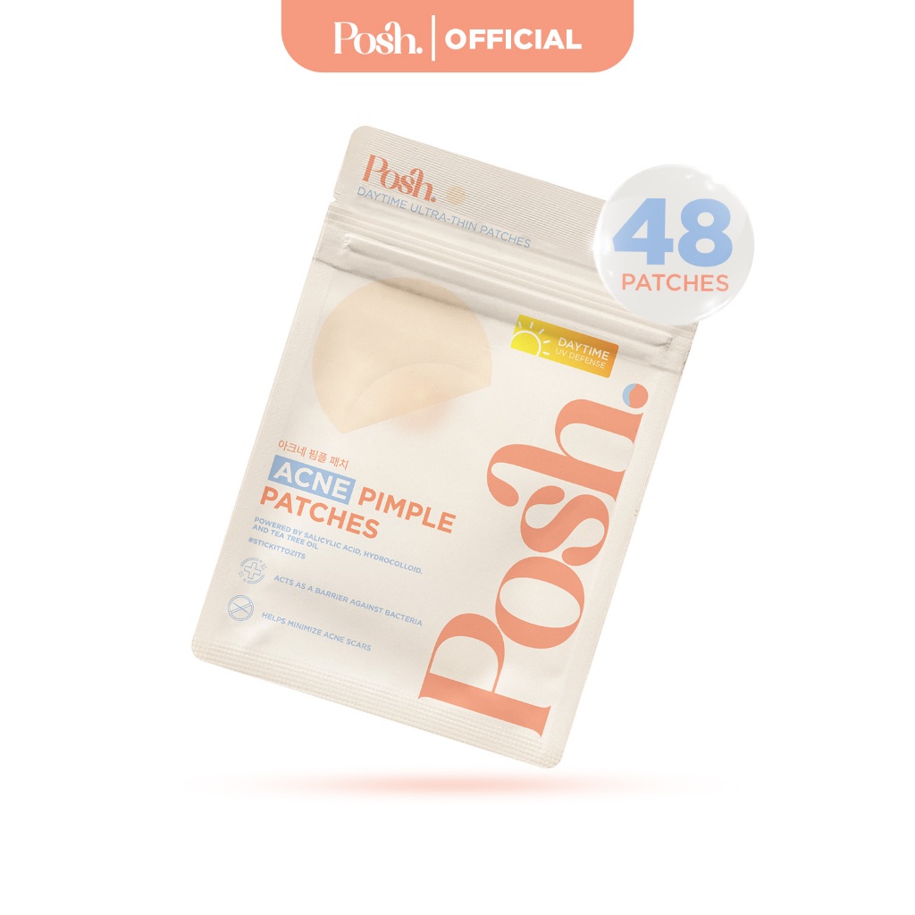 DAYTIME Posh Skin Pimple Patch 48pcs - Hydrocolloid Acne Spot Pimple Patches with Tea Tree Oil