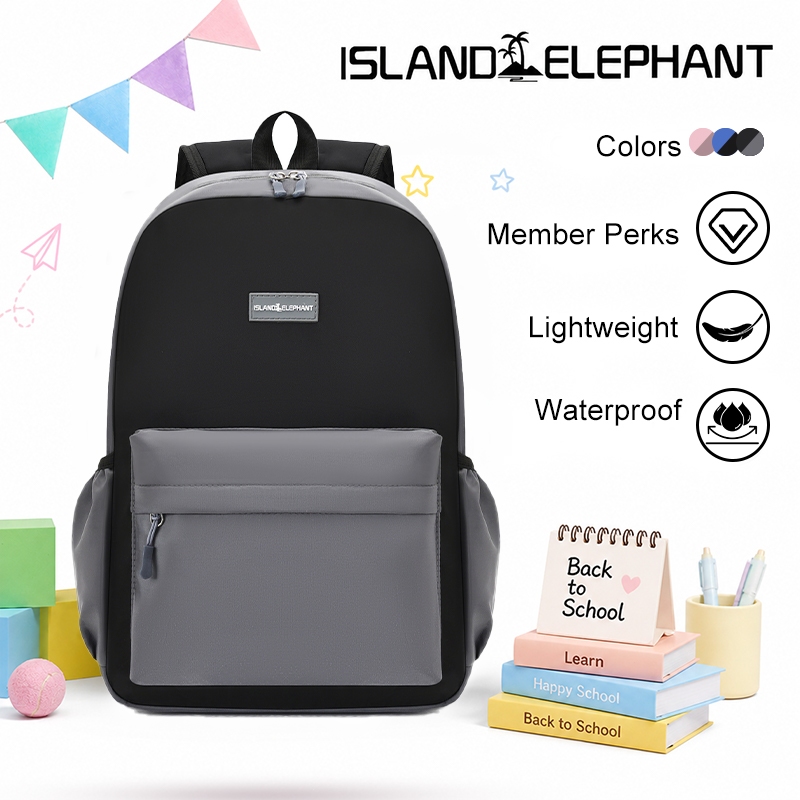 ISLAND ELEPHANT Backpack Waterproof Large Capacity School Bag