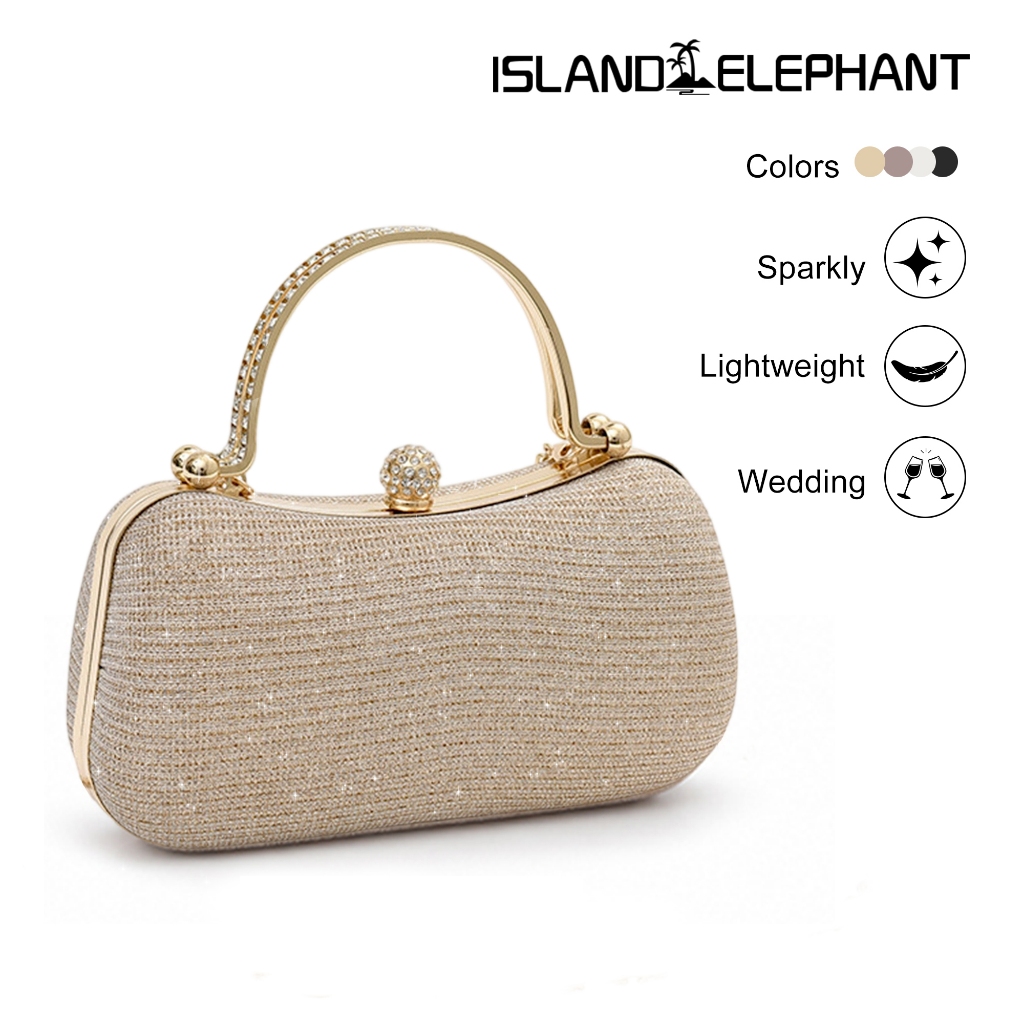 ISLAND ELEPHANT Evening Clutch Purse for Women Formal Handbags Fashion Shoulder Bag