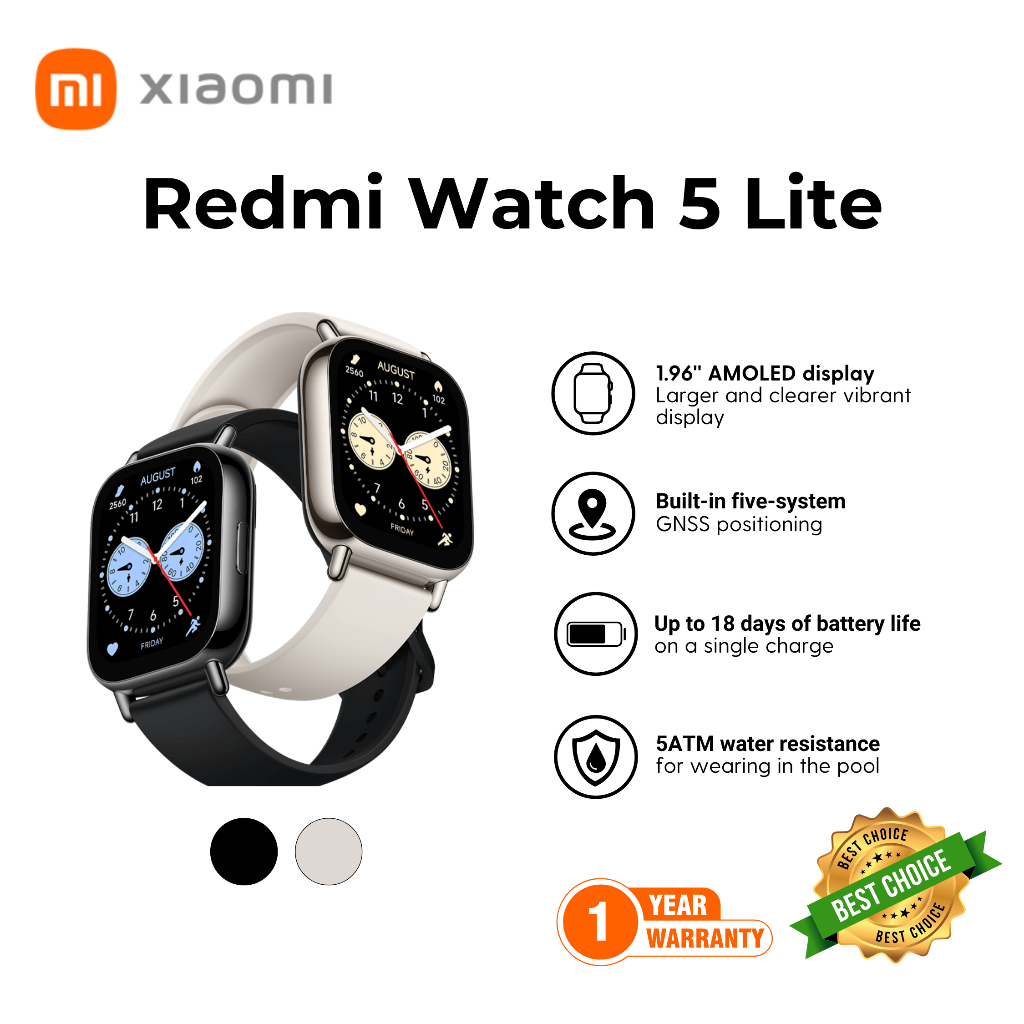 XIAOMI REDMI WATCH 5 LITE | 1.96" AMOLED