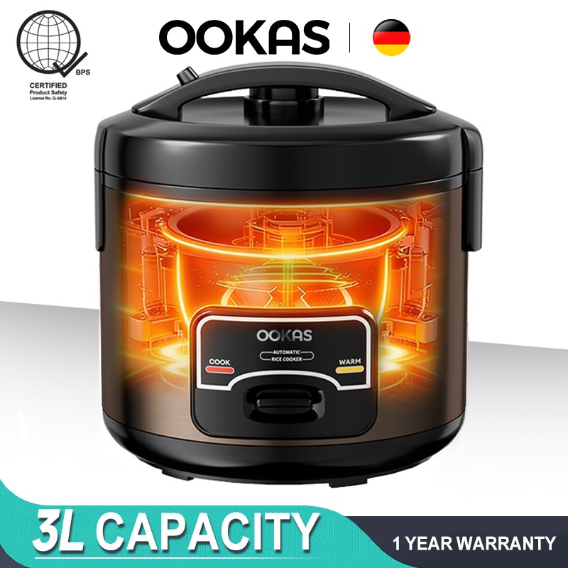 OOKAS 3L High-End Rice Cooker Electric Large Capacity Home Multifunctional Electric Cooker 220V