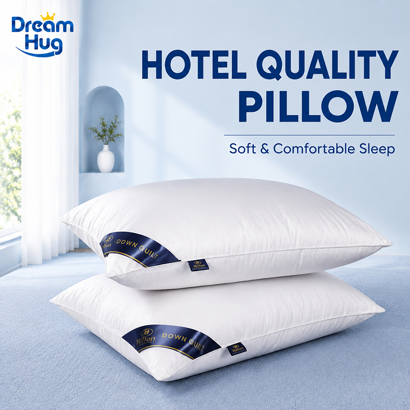 DreamHug Hilton Hotel Pillow Core Premium Fiber Zipperless Soft And Comfort High Quality Hote Pillow
