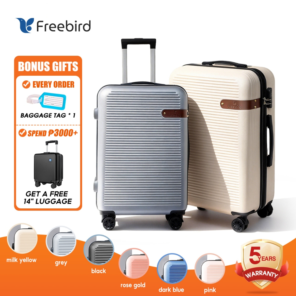 Freebird 18/20/24/28 Inch Large Capacity Lightweight Luggage Maleta Spinner Wheels Ready Stock