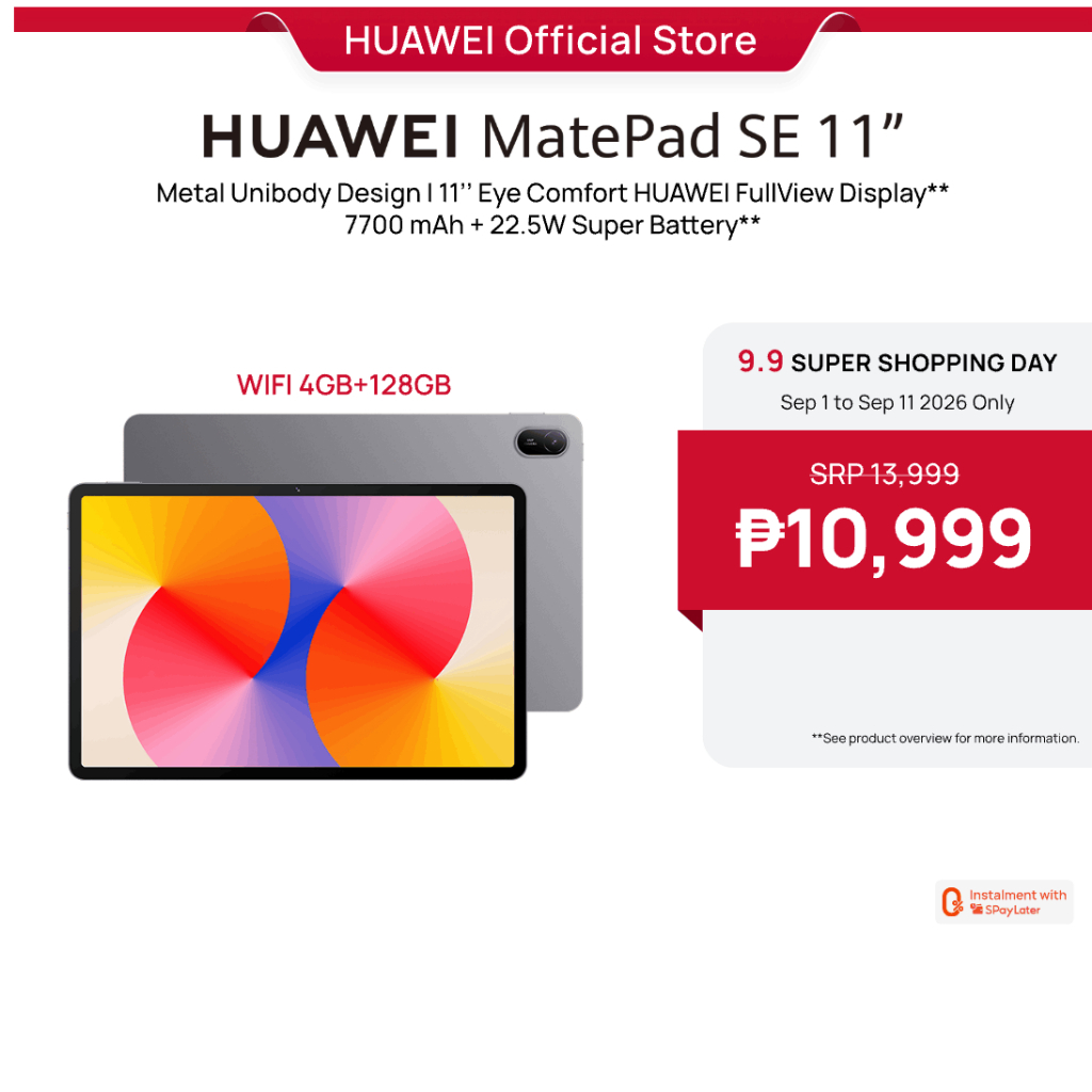 HUAWEI MatePad SE 11" Tablet | WiFi / LTE | 4/6/8GB+128GB