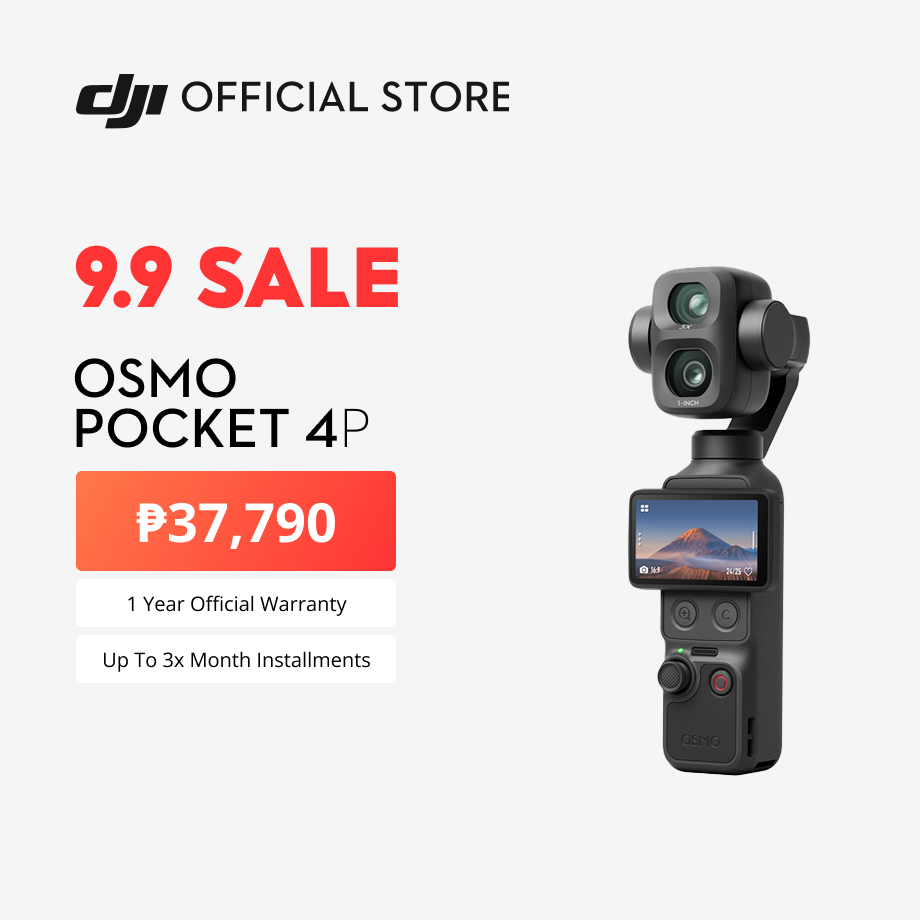 DJI Osmo Pocket 4P - Pocket Camera | 4K/240fps Slow Motion | New 1" CMOS | Cinematic Colours | 60mm