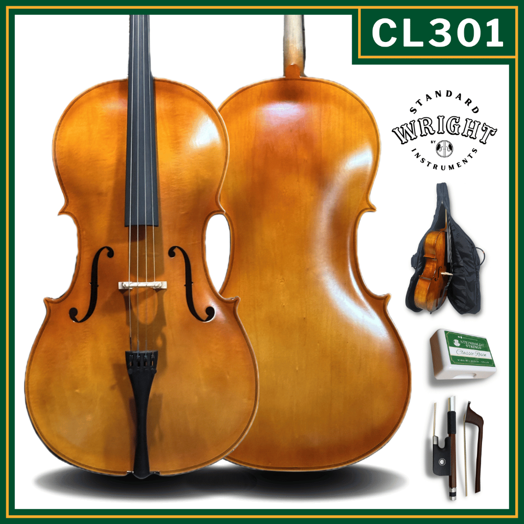 STEINHOLDT Wright - Affordius CL301 | Model Student Cello w/ Padded Case