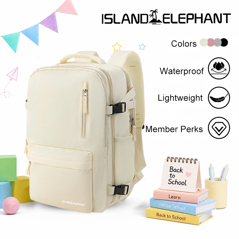ISLAND ELEPHANT 17 inch Laptop Backpack Waterproof Multifunction Travel Backpack