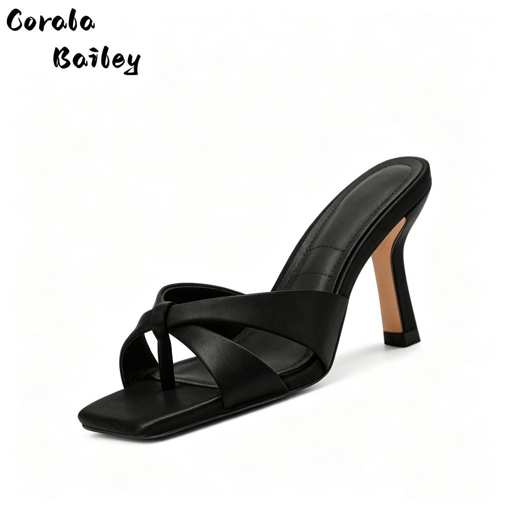 Corala Bailey Women's Stiletto Heel High Heels with Comfortable 7cm Square Toe