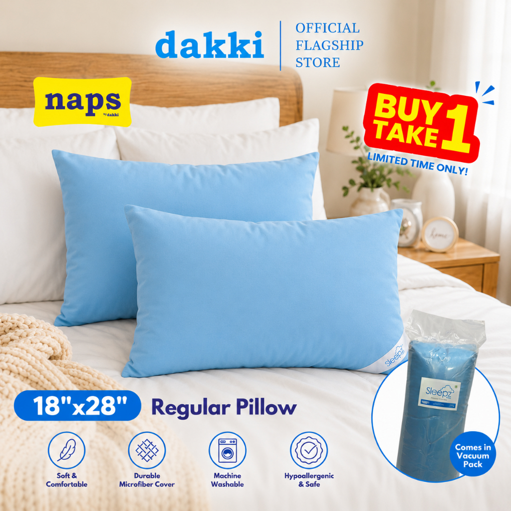【BUY 1 TAKE 1】Dakki 18"x28" Sleepz Colored Regular (Queen) Pillow
