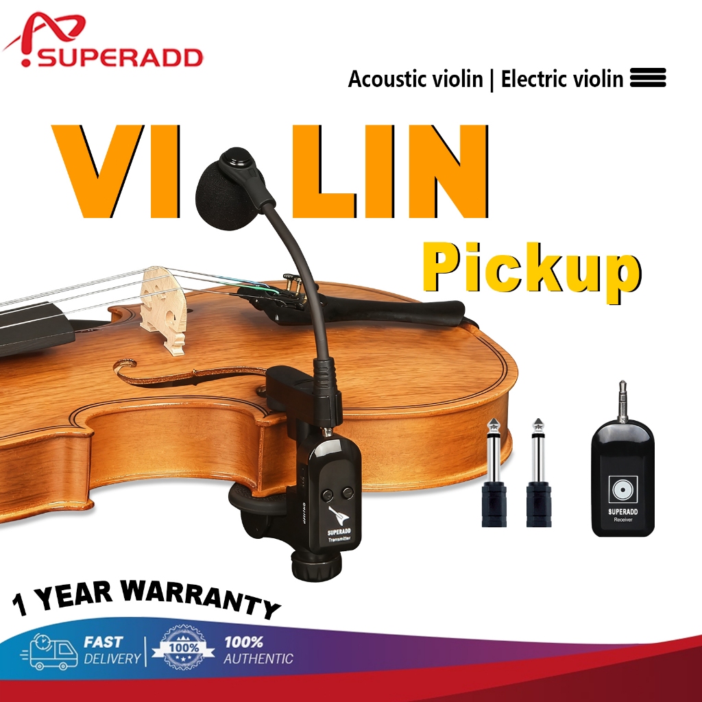 【COD】Wireless Microphone SUPERADD SU-762 Violin Pickup For stage, live broadcast, audio recording