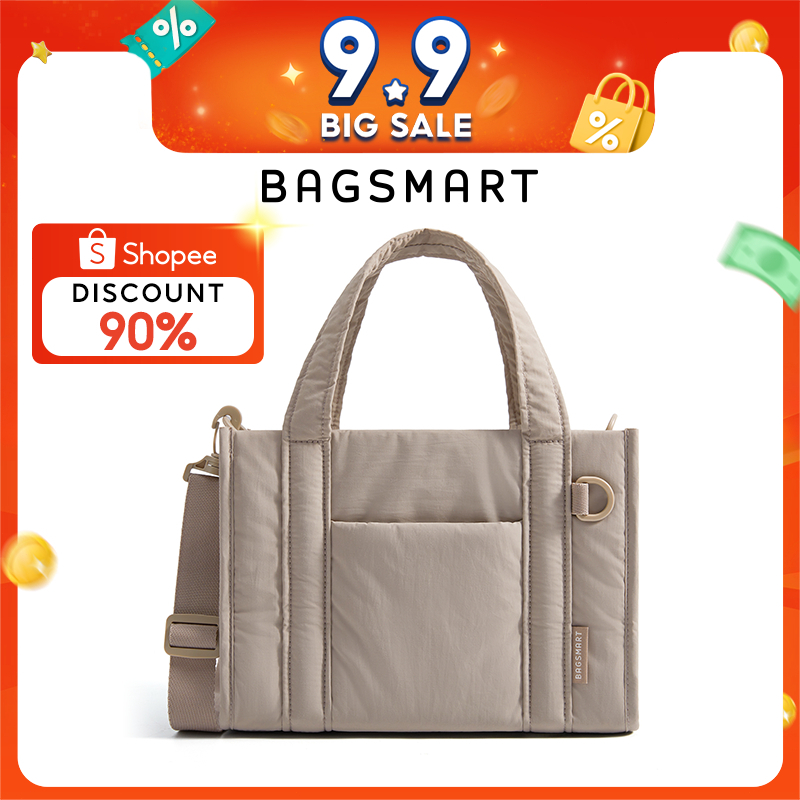 BAGSMART Small Tote Bag Crossbody Bag Women Waterproof Lightweight Sling Shoulder Bag for WorkTravel