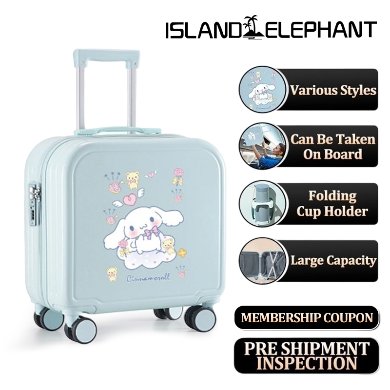 ISLAND ELEPHANT Cinnamoroll Luggage 18inch With Cup Holder
