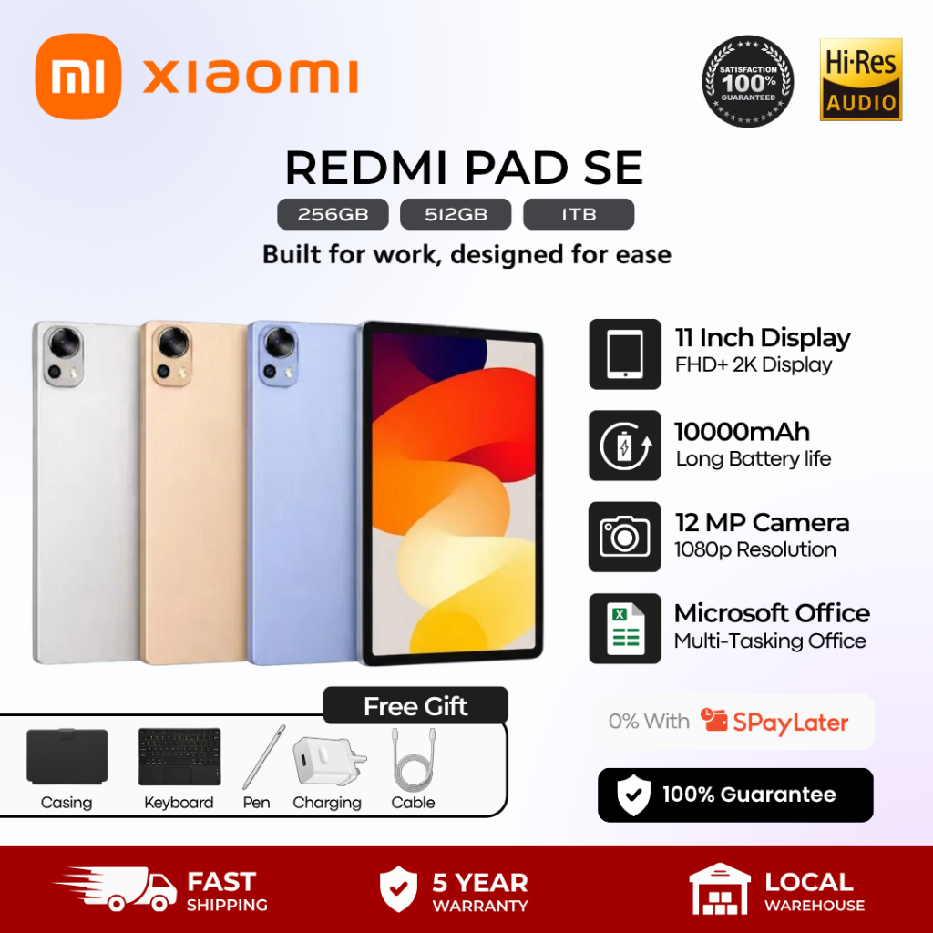 10.5inch 16GB + 512GB WQHD Strong Processor Android Pad Tablets Online Class Cod