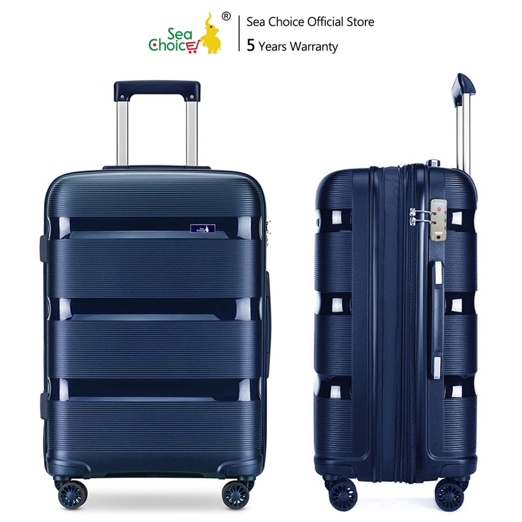 20/24/28 Inch Lightweight Travel Suitcase PP Hand Luggage Set 8Spinner Wheels TSA Lock YKK 2 Zipper